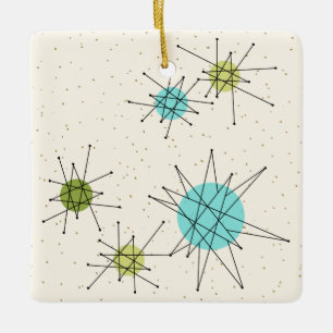 Enfeites de natal atômicos icónicos de Starbursts