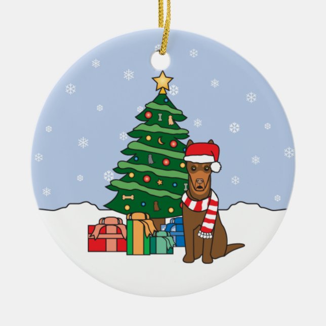 Enfeites de natal australianos do Kelpie (Frente)