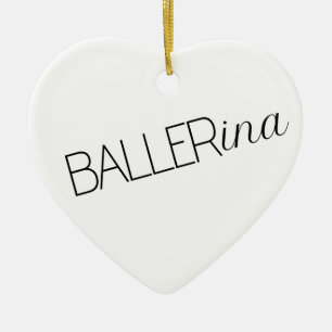 enfeites de natal Ballerina "Baller"