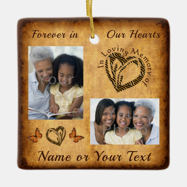 Enfeites de natal barato pela perda de um amado (Frente)