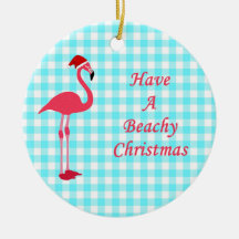 Enfeites de natal Beachy Flamingo