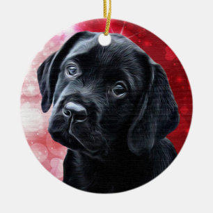 Enfeites de natal Black Labrador