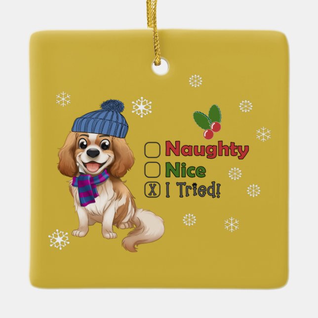 Enfeites de natal Blenheim Cavalier (Frente)