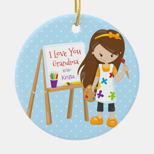 Enfeites de natal bonitos da avó do artista (Frente)