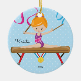 Enfeites de natal bonitos da ginástica do Gymnast