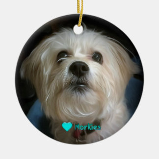 Enfeites de natal bonitos do amor do cão de