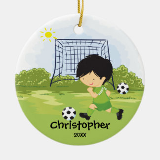 Enfeites de natal bonitos do esporte do jogador de