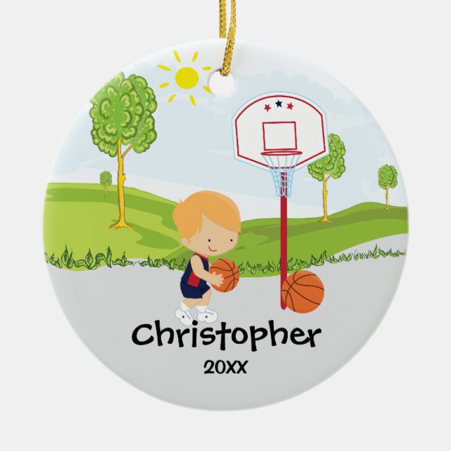 Enfeites de natal bonitos do esporte do jogador de (Frente)