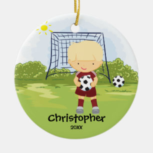 Enfeites de natal bonitos do esporte do jogador de