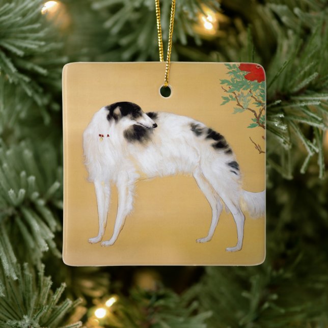 Enfeites de natal Borzoi asiático (Árvore)