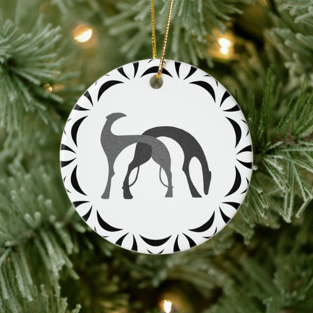 Enfeites de natal Borzoi Hound (Árvore)