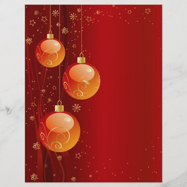 Enfeites de natal brilhantes (Frente)