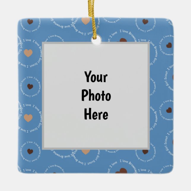 Enfeites de natal Brownie Scout (Frente)