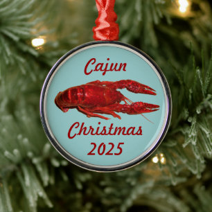 Enfeites de natal Cajun Crawfish