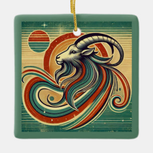 Enfeites de natal Capricorn Zodiac