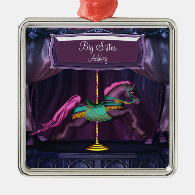 Enfeites de natal Carousel Pony Big Sister (Frente)