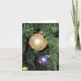 Enfeites de Natal Cartões Dobrados em Branco