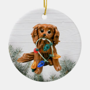Enfeites de natal Cavalier King Charles Spaniel