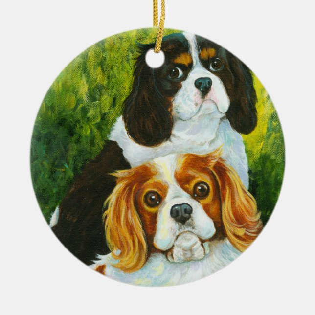 Enfeites de natal Cavalier King Charles Spaniel (Frente)