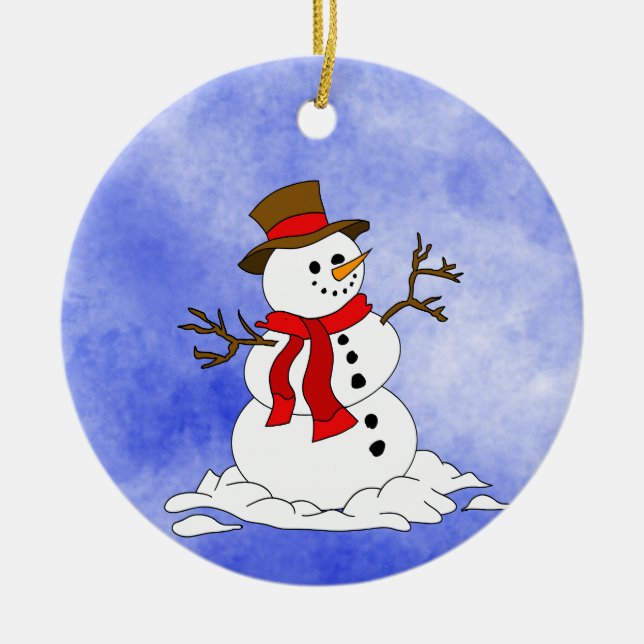 Enfeites de natal cerâmico (Frente)