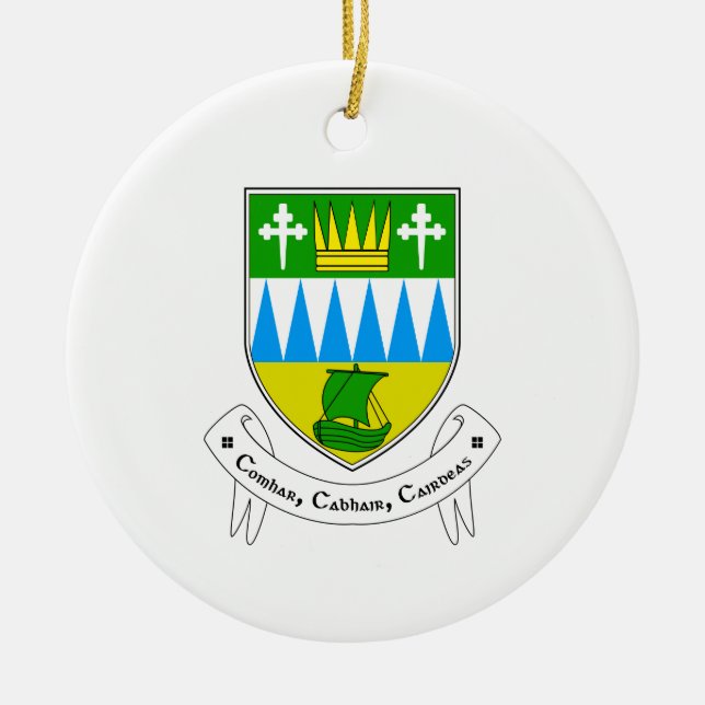 Enfeites de natal Cerâmico do Condado de Kerry (Frente)