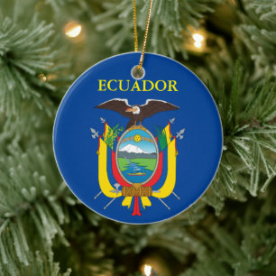 Enfeites de natal cerâmico do Equador