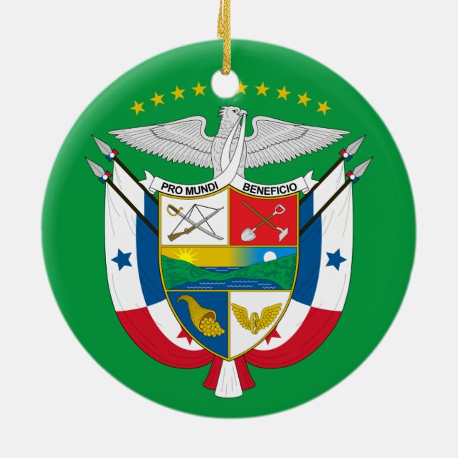 Enfeites de natal Cerâmico do Panamá (Traseira)