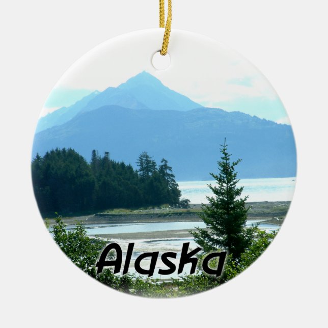 Enfeites de natal cerâmicos de Alaska (Frente)