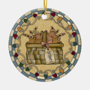 Enfeites de natal cerâmicos personalizados da fot