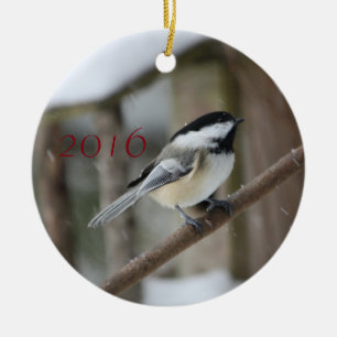 Enfeites de natal Chickadee