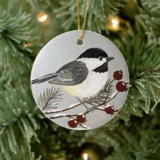 Enfeites de natal Chickadee