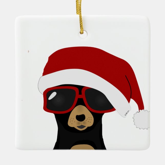 Enfeites de natal Chihuahua (Frente)