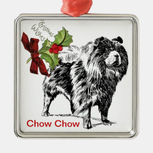 Enfeites de natal Chow Chow