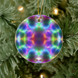 Enfeites de natal cintilantes da arte