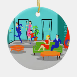 Enfeites de natal clássicos retros da televisão