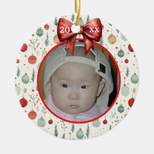 Enfeites de natal Coloridos Foto Personalizada