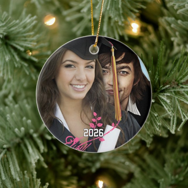 Enfeites de Natal com Foto de Formatura (Árvore)