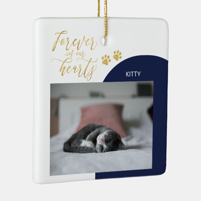 Enfeites de Natal com Foto de Memorial de Pet Pret (Direito )