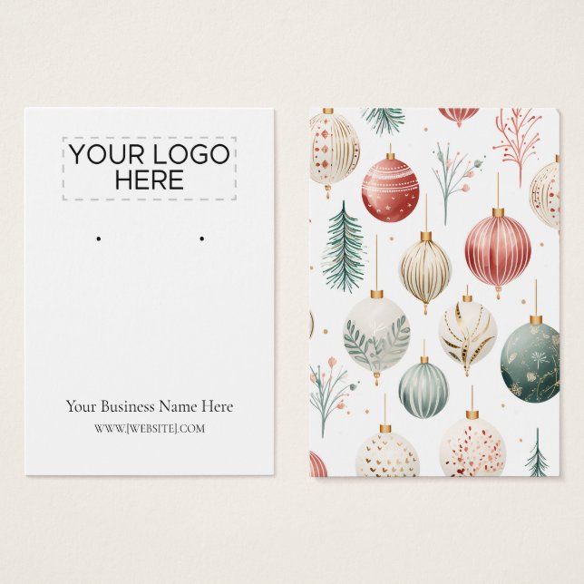 Enfeites de natal com placa de vídeo (Frente & Verso)