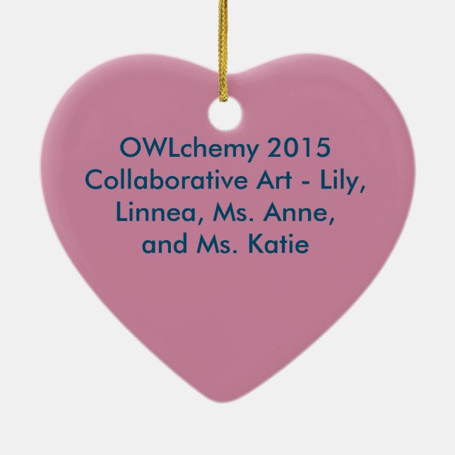 Enfeites de natal comemorativos de 2015 OWLchemy (Verso)
