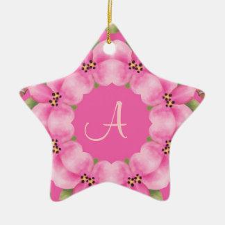 Enfeites de natal cor-de-rosa e verdes