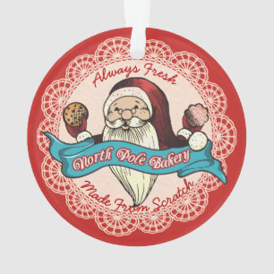 Enfeites de natal culinário da padaria de biscoito