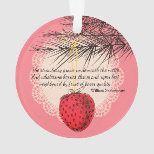 Enfeites de natal culinário de fruta de morango