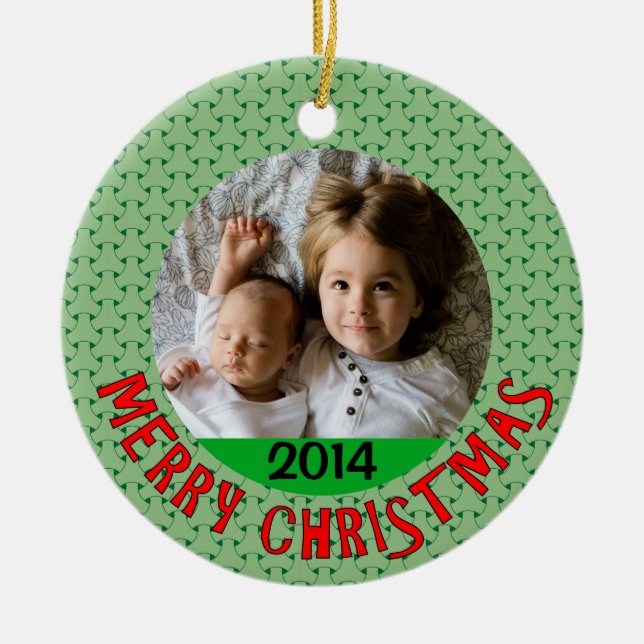 Enfeites de natal Customisable (Frente)