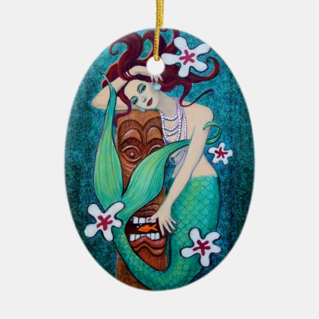 Enfeites de natal da arte da fantasia de Tiki da (Frente)