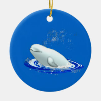 Enfeites de natal da baleia da beluga