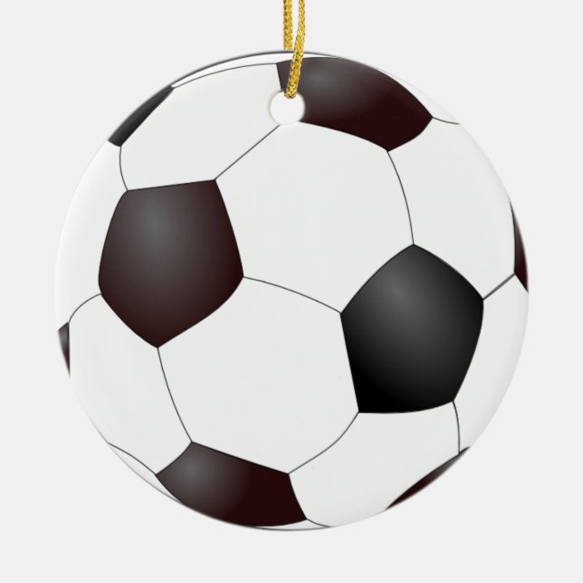Enfeites de natal da bola de futebol (Frente)