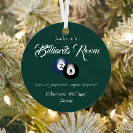 Enfeites de natal da Caverna de Piscina Billiards