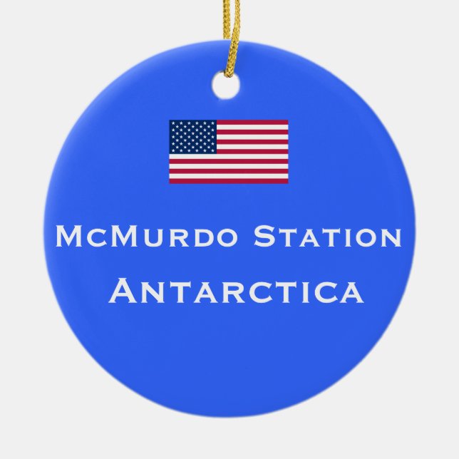Enfeites de natal da estação de McMurdo (Frente)