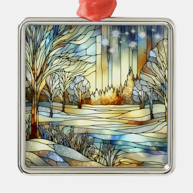 Enfeites de natal da Fantasia de inverno (Frente)